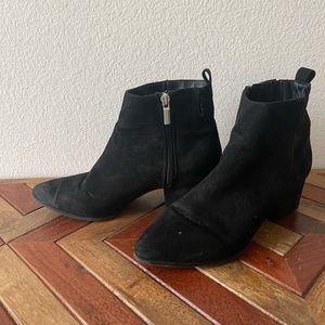 Black Suede Booties